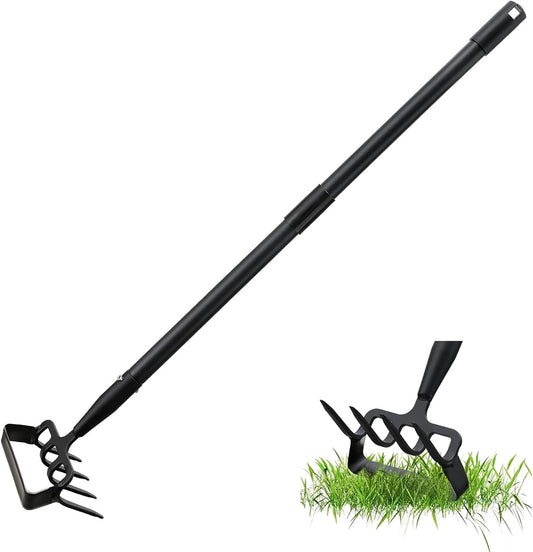 Hoe Garden Tools,72 Inch Long Handle Stirrup Hoe Garden Tools Cultivator for Weeding Gardening,Heavy Duty Metal Garden Hoe Scuffle Garden Hula Hoe Rake,Manual Weeder Gardening Tool Tiller Cultivator