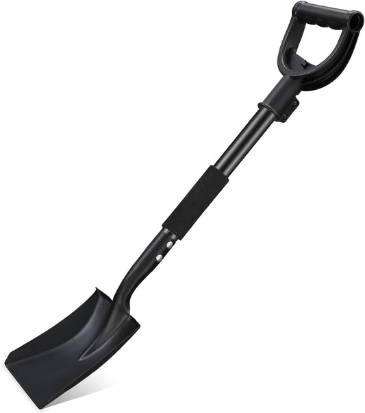 Shovels for Digging,31 inch Long & 1-1/4inch Diameter with Handle Heavy Duty Car Shovel, Suitable for Excavation Camping Car Gardening