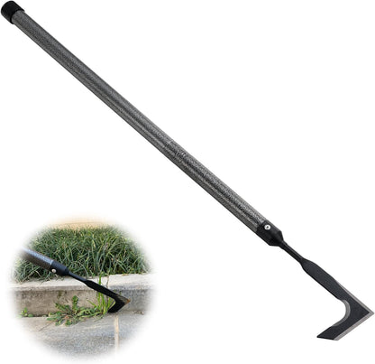 Crack Weeder, Manual Crevice Weeding Tool Weed Puller with Adjustable Handle for Sidewalk Paver Deck Boards, 14.5 or 29” Long Steel Crack Weeder Crevice Weeding Tool with Metal Handle