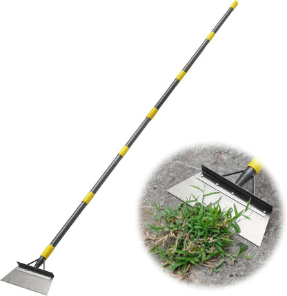 Garden Cleaning Shovel, Multifunctional Flat Shovel with 92 Inch Adjustable Length Ergonomic Handle, Gardening Scraper Shovel for Weeding,Scraping,Ice Remove