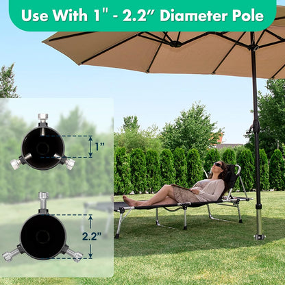 No Dig Portable Umbrella Holder,Heavy Duty Metal Umbrella Anchor Holder for Tree,Flag,String Lights Pole,Fishing Rod,Outdoor Park Patio Umbrella Stake for Ground,Sand