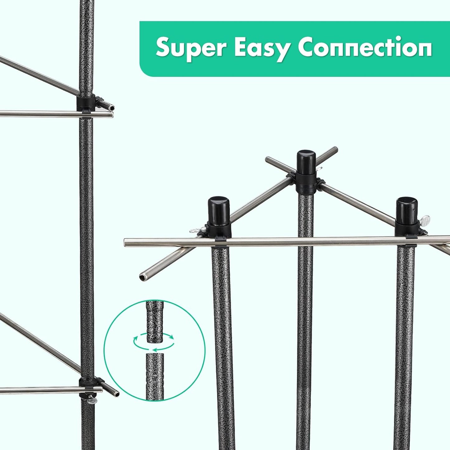 Tomato Cage,2-Tier Metal Plant Support for Gardening - 30" Tomato Cage for Climbing Plants, Vegetables, and Flowers…